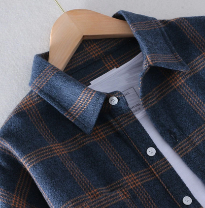 Owen - Camicia da uomo casual a quadri